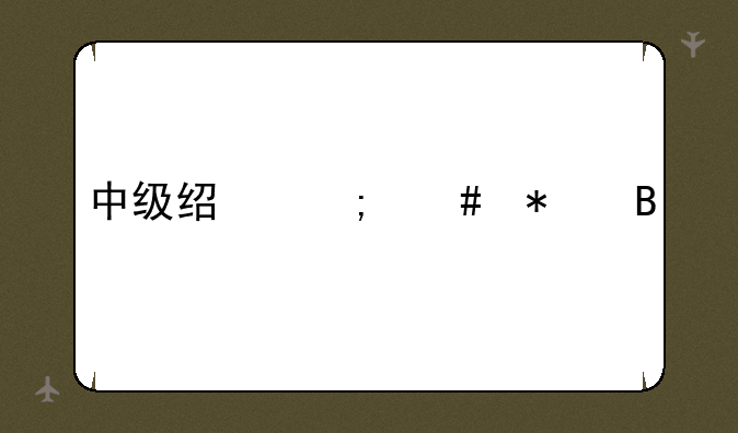 中级经济师报名