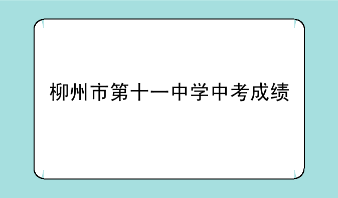 柳州市第十一中学中考成绩